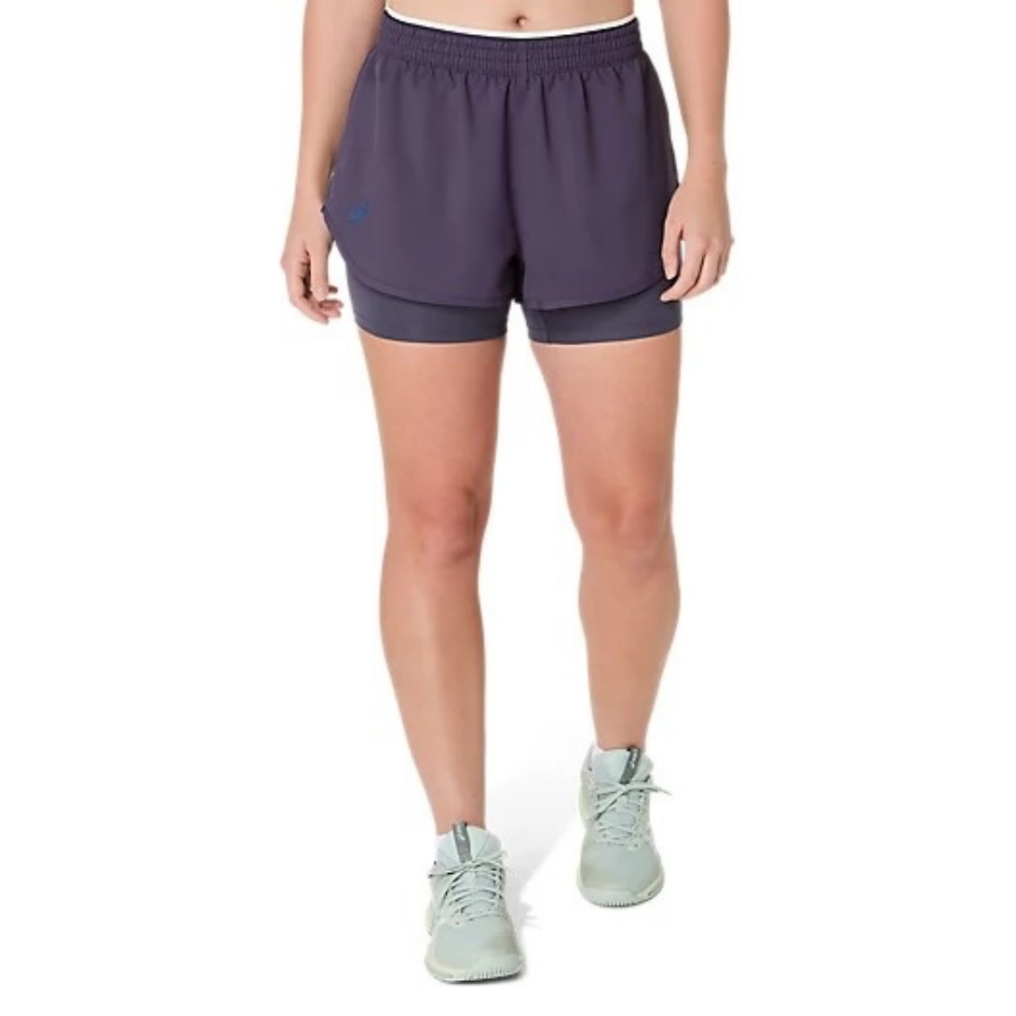 Asics กางเกงเทนนิสผู้หญิง Women’s Match Short | Indigo Fog ( 2042A352-525 )