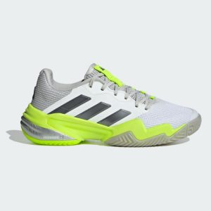 Adidas รองเท้าเทนนิสผู้หญิง Barricade 13 Tennis Shoes | Cloud White / Iron Metallic / Lucid Lemon ( IH0514 )
