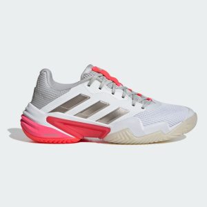 Adidas รองเท้าเทนนิสผู้หญิง Barricade 13 Tennis Shoes | Cloud White / Champagne Met. / Lucid Red ( IH2967 )