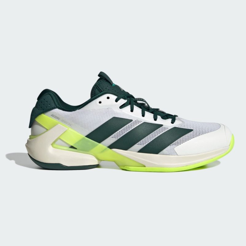 Adidas รองเท้าเทนนิสผู้ชาย Adizero Ubersonic 5 Tennis Shoes | Cloud White / Aurora Ivy / Lucid Lemon ( JR2714 )