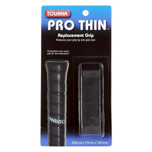 Tourna เทปพันด้าม/กริ๊ปพันด้ามไม้เทนนิส Pro Thin Replacement Grip Tape Racket Tennis | Black ( 078914106286 , PRO-T-BK )