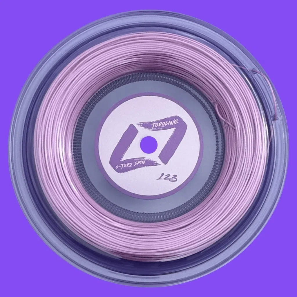 Toroline เอ็นไม้เทนนิสแบ่งขาย O-Toro Spin 17/1.23mm Tennis String Reel | Lavender ( 727252797884 )