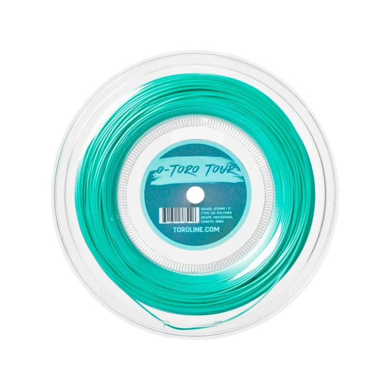 Toroline เอ็นไม้เทนนิสแบ่งขาย O-Toro Tour 17/1.23mm Tennis String Reel | Neon Mint ( 791321383926 ) - Image 3