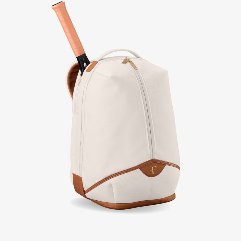 Wilson กระเป๋าเป้เทนนิส RF Lawn Collection Tennis Backpack | Cream ( WR8054801001 ) - Image 2