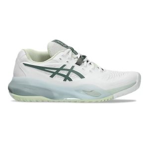 Asics รองเท้าเทนนิสผู้หญิง Gel-Resolution X Wide (2E) | White/Monument Blue ( 1042A278-102 )