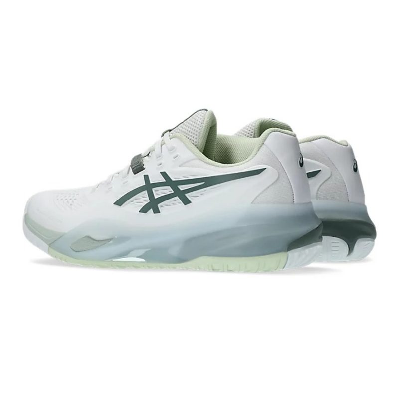 Asics รองเท้าเทนนิสผู้หญิง Gel-Resolution X Wide (2E) | White/Monument Blue ( 1042A278-102 ) - Image 3