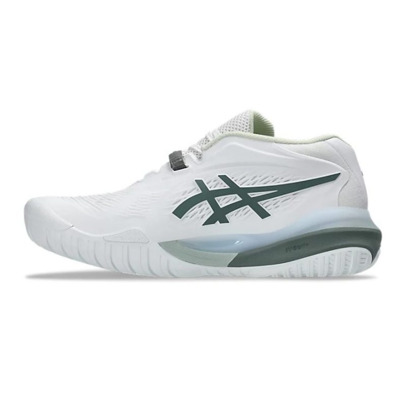 Asics รองเท้าเทนนิสผู้หญิง Gel-Resolution X Wide (2E) | White/Monument Blue ( 1042A278-102 ) - Image 8