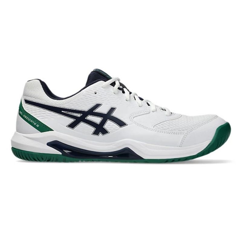 Asics รองเท้าเทนนิสผู้ชาย Men’s Gel-Dedicate 8 | White / Midnight ( 1041A408-105 )