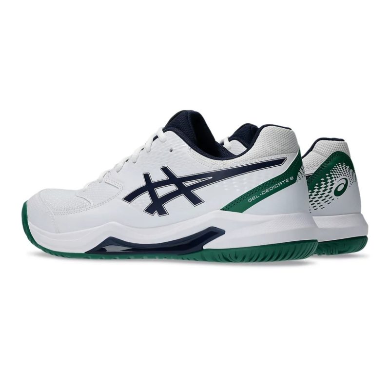Asics รองเท้าเทนนิสผู้ชาย Men’s Gel-Dedicate 8 | White / Midnight ( 1041A408-105 ) - Image 3