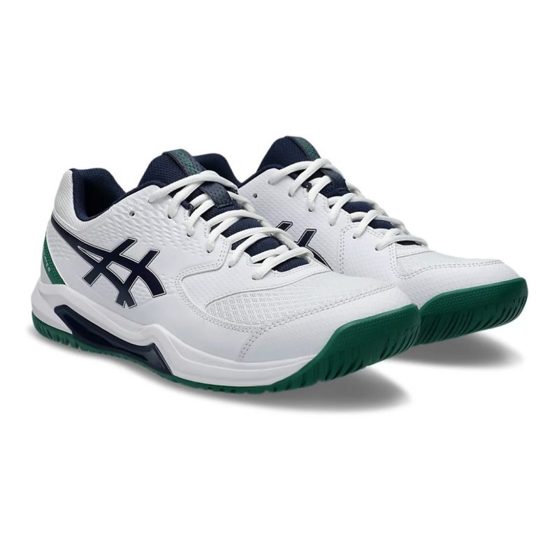Asics รองเท้าเทนนิสผู้ชาย Men’s Gel-Dedicate 8 | White / Midnight ( 1041A408-105 ) - Image 2