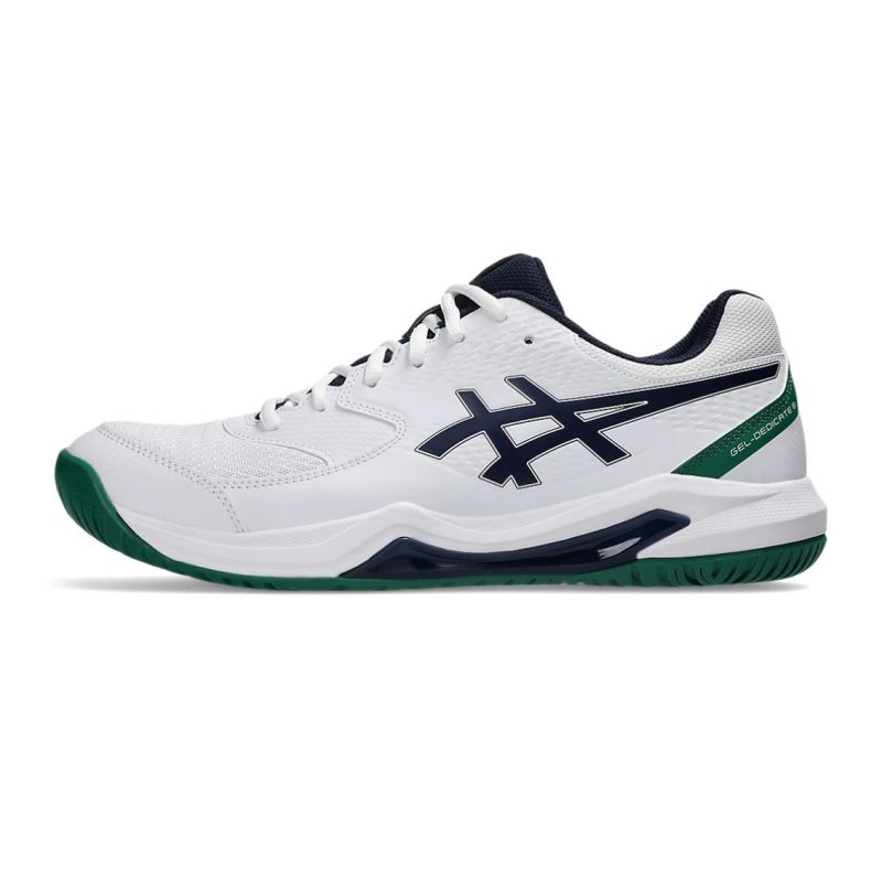 Asics รองเท้าเทนนิสผู้ชาย Men’s Gel-Dedicate 8 | White / Midnight ( 1041A408-105 ) - Image 4