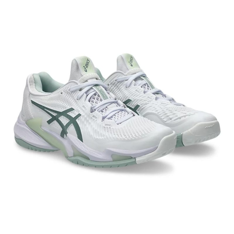 Asics รองเท้าเทนนิสผู้หญิง Court FF 3 | White/Lichen Rock ( 1042A220-106 ) - Image 2