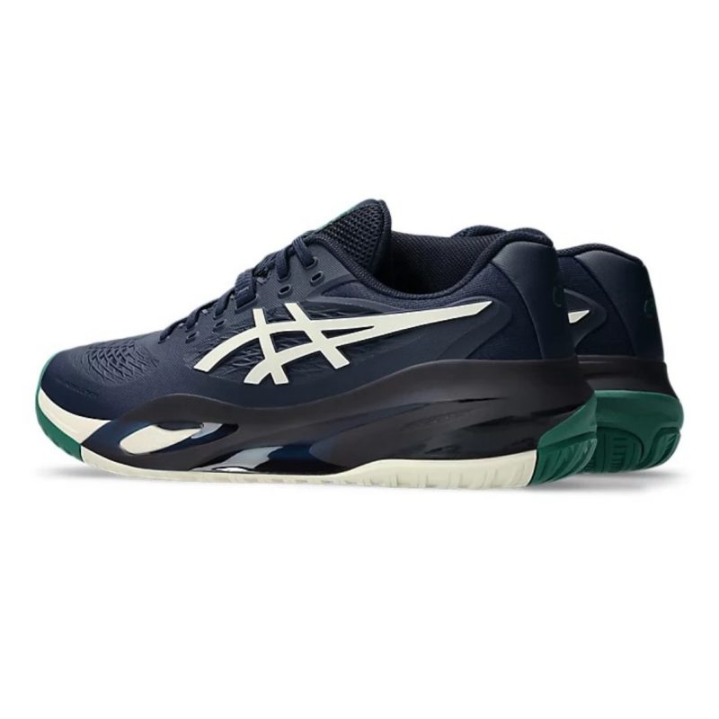 Asics รองเท้าเทนนิสผู้ชาย Gel-Resolution X Wide (2E) | Midnight/Cream ( 1041A487-400 ) - Image 3