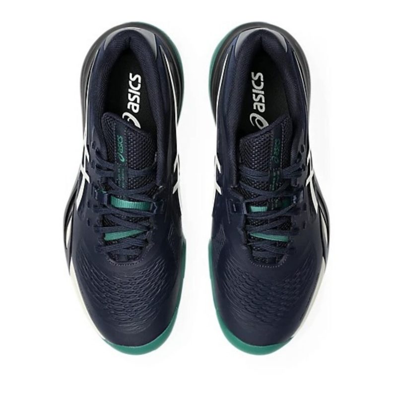 Asics รองเท้าเทนนิสผู้ชาย Gel-Resolution X Wide (2E) | Midnight/Cream ( 1041A487-400 ) - Image 7