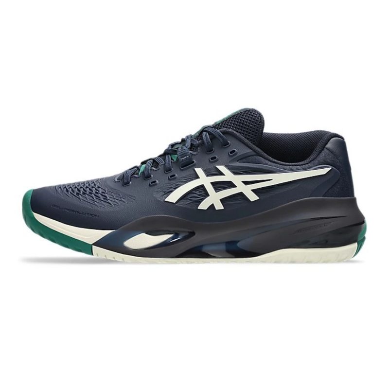 Asics รองเท้าเทนนิสผู้ชาย Gel-Resolution X Wide (2E) | Midnight/Cream ( 1041A487-400 ) - Image 4