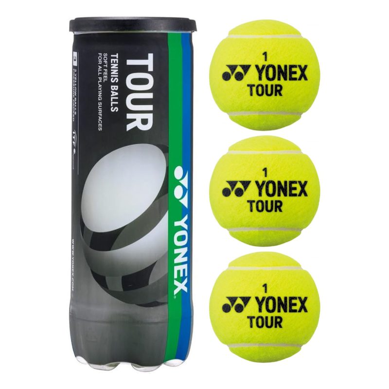 Yonex ลูกเทนนิส TOUR Tennis Balls x 3 ( กระป๋องละ 3 ลูก )/ Yellow ( 4550468142966 , TB-TR3NPEX ) - Image 2