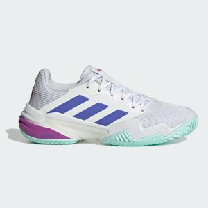 Adidas รองเท้าเทนนิสผู้หญิง Barricade 13 Tennis Shoes | Cloud White/Cobalt Blue/Purple Burst ( IF9130 )