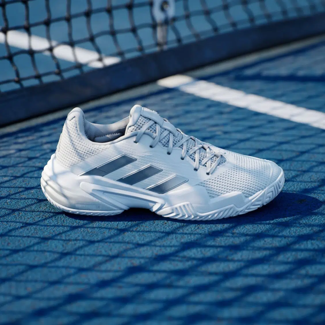 Adidas รองเท้าเทนนิสผู้หญิง Barricade 13 Tennis Shoes | Cloud White / Core Black / Grey One ( IF0407 ) - Image 3
