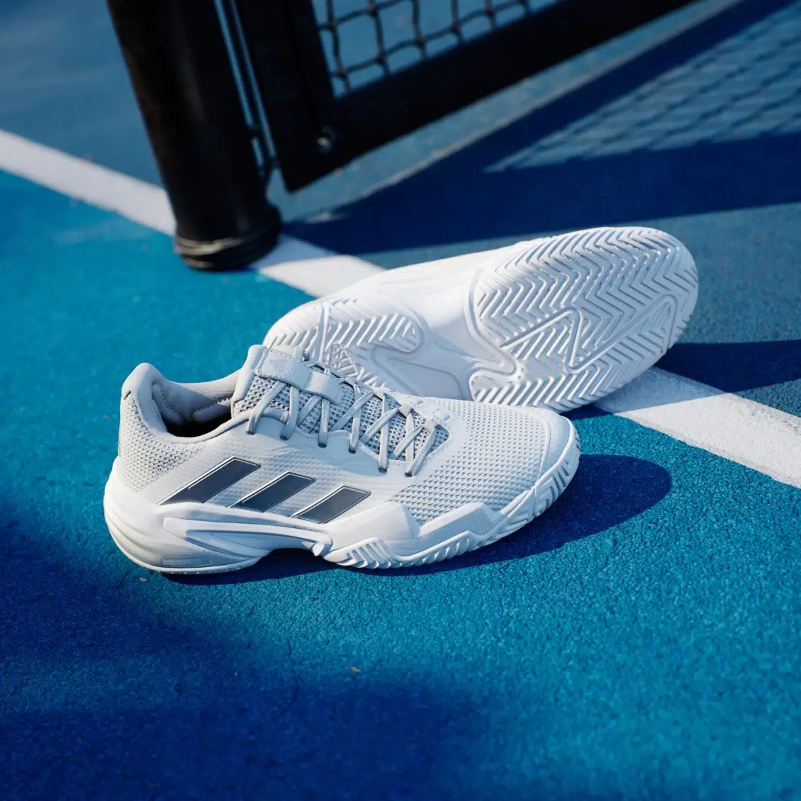 Adidas รองเท้าเทนนิสผู้หญิง Barricade 13 Tennis Shoes | Cloud White / Core Black / Grey One ( IF0407 ) - Image 7