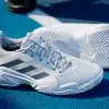 Adidas รองเท้าเทนนิสผู้หญิง Barricade 13 Tennis Shoes | Cloud White / Core Black / Grey One ( IF0407 ) - Image 8
