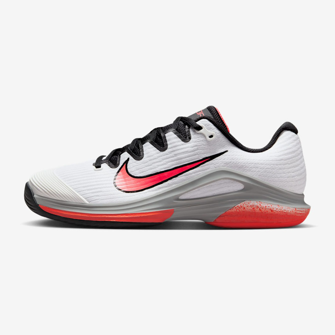 Nike รองเท้าเทนนิสผู้หญิง Zoom Vapor 12 HC | White/Wolf Grey/Hot Lava ( HV1449-100 )