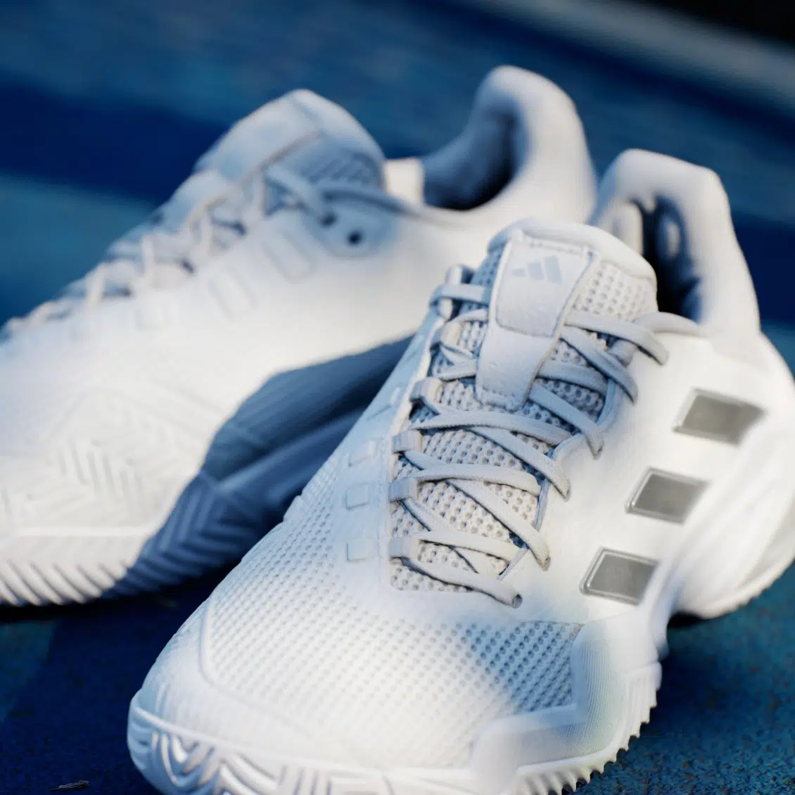 Adidas รองเท้าเทนนิสผู้หญิง Barricade 13 Tennis Shoes | Cloud White / Core Black / Grey One ( IF0407 ) - Image 9