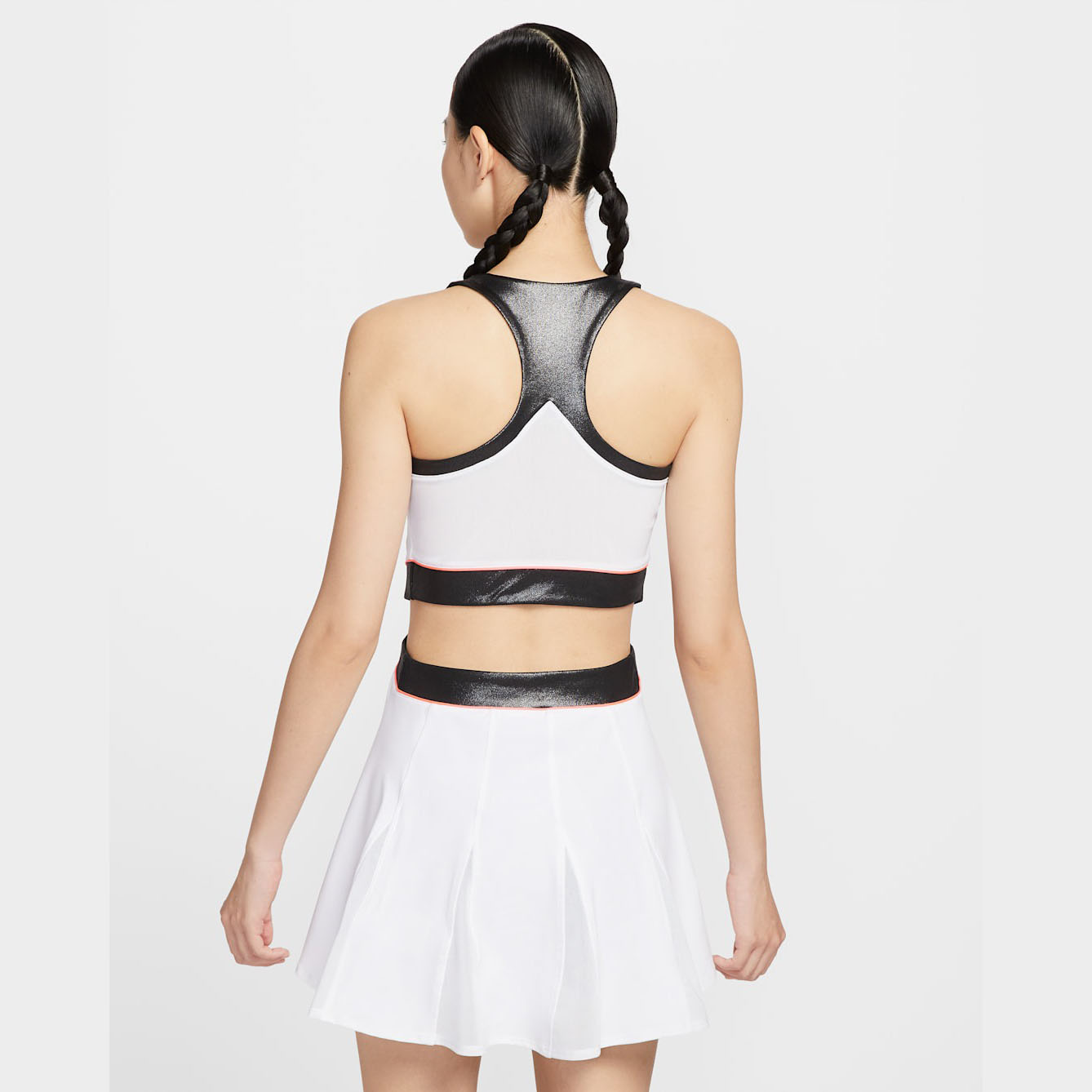 Nike ชุดเดรสเทนนิสผู้หญิง Women's Court Slam | White/Black/Hot Punch ( II6187-100 ) - Image 2