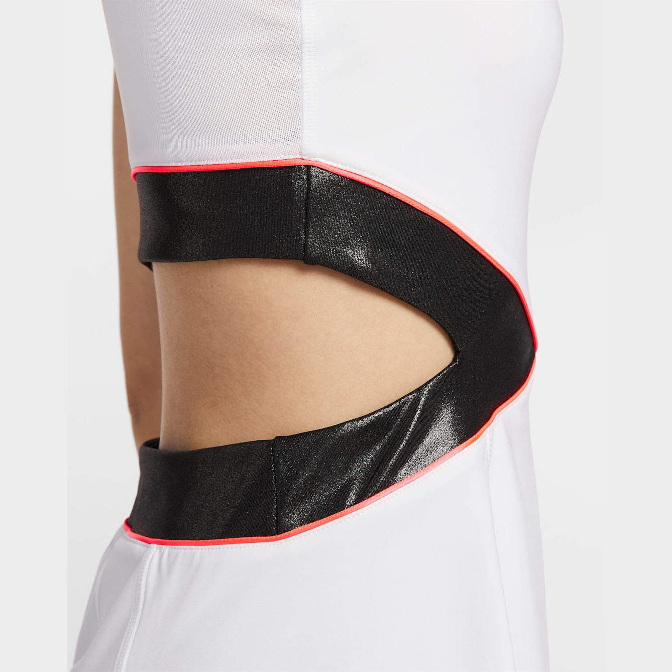 Nike ชุดเดรสเทนนิสผู้หญิง Women's Court Slam | White/Black/Hot Punch ( II6187-100 ) - Image 4