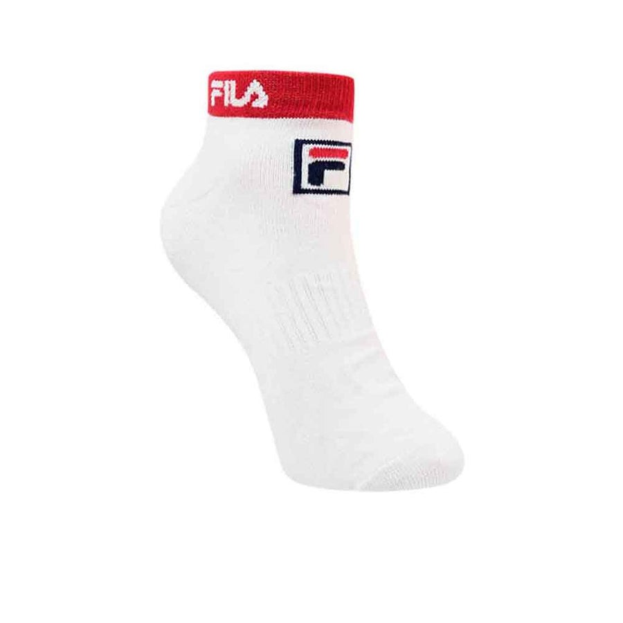 Fila ถุงเท้าเทนนิส Fila Edge Tennis Sock | White / RED ( RPCS201101WHIRED ) - Image 2
