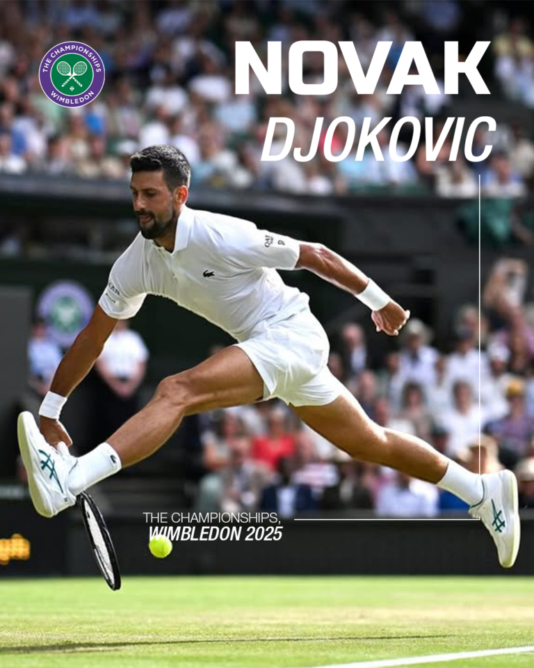 Novak Djokovic in Wimbledon 2025