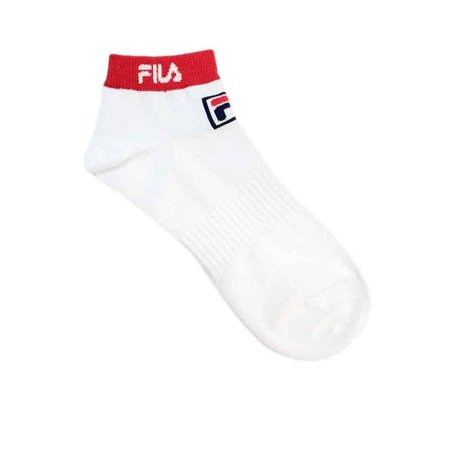 Fila ถุงเท้าเทนนิส Fila Edge Tennis Sock | White / RED ( RPCS201101WHIRED ) - Image 5
