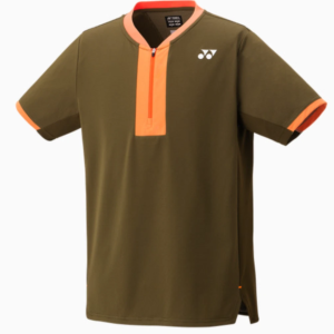 Yonex เสื้อเทนนิสผู้ชาย Men's Tournament Zip Tennis Crew | Oil Brown ( 10626-F25 )