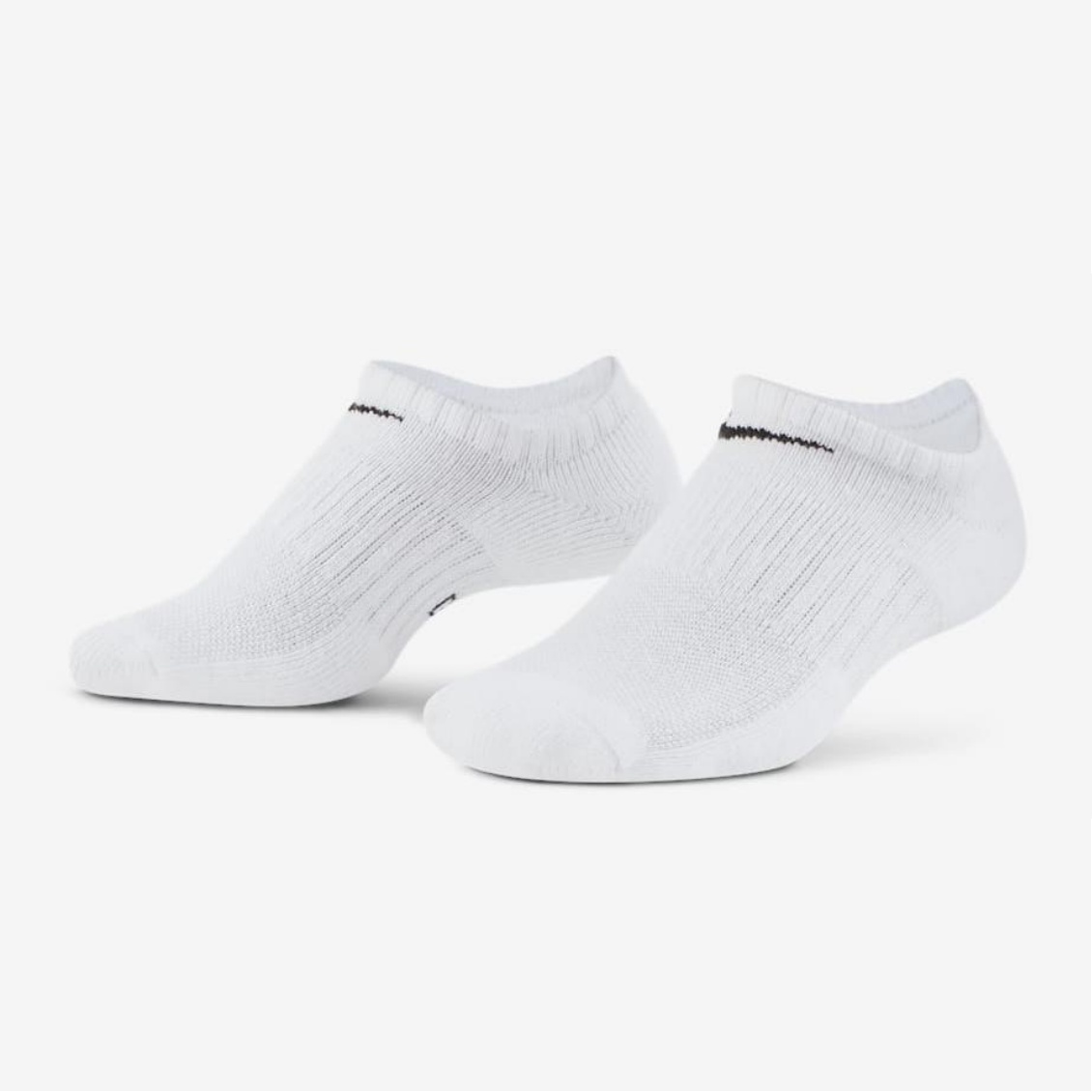 Nike ถุงเท้าเทรนนิ่งเด็ก Nike Everyday Cushioned Socks 3 Pair | White/Black ( SX7673-100 ) - Image 6