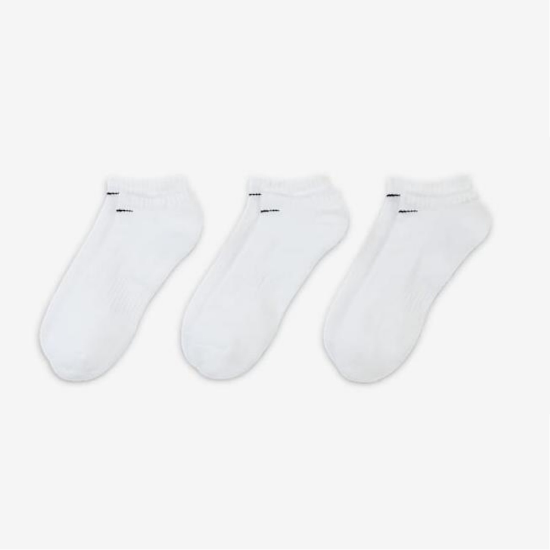 Nike ถุงเท้าเทรนนิ่งเด็ก Nike Everyday Cushioned Socks 3 Pair | White/Black ( SX7673-100 ) - Image 4