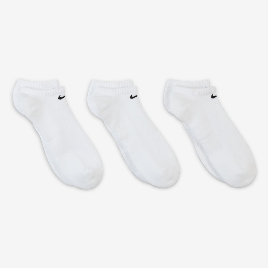 Nike ถุงเท้าเทรนนิ่งเด็ก Nike Everyday Cushioned Socks 3 Pair | White/Black ( SX7673-100 ) - Image 3