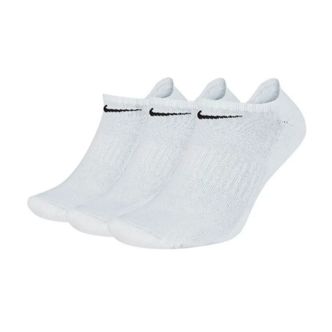 Nike ถุงเท้าเทรนนิ่งเด็ก Nike Everyday Cushioned Socks 3 Pair | White/Black ( SX7673-100 )