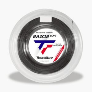 Tecnifibre เอ็นไม้เทนนิสแบ่งขาย Razor Soft 17/1.25mm Tennis Strings Reel | Carbon ( 04RRAS125N )