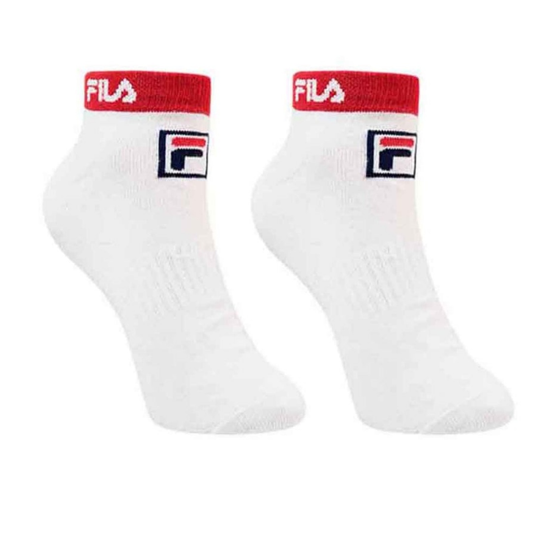 Fila ถุงเท้าเทนนิส Fila Edge Tennis Sock | White / RED ( RPCS201101WHIRED )