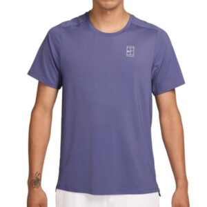 Nike เสื้อเทนนิสผู้ชาย Men's Court Advantage Tennis T-Shirts | Bluet/White ( FZ6910527 )