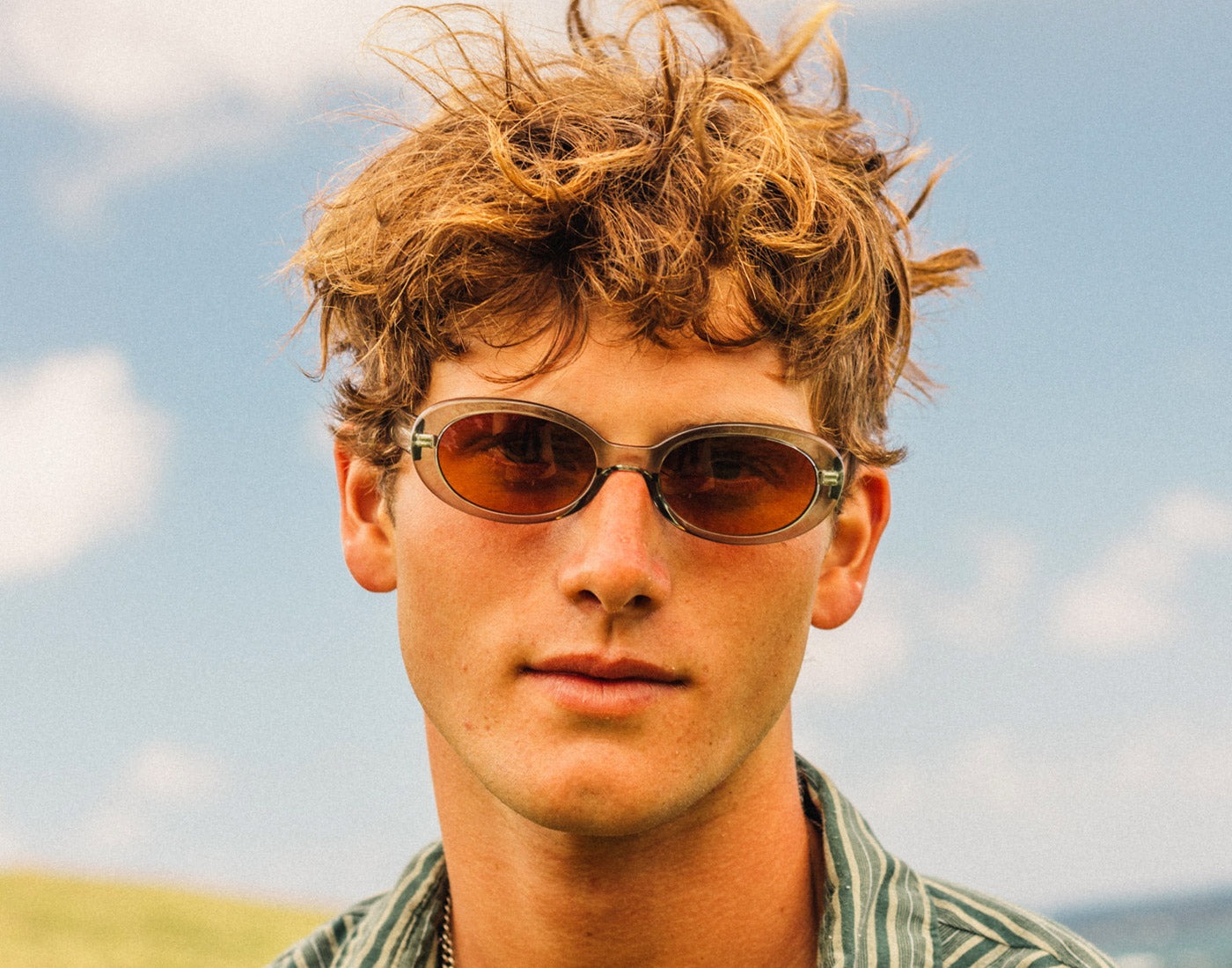 Sunski แว่นกันแดด Bianca Sunglasses | Grass Terra Fade ( SUNBIGTE ) - Image 6