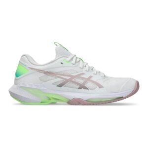 Asics รองเท้าเทนนิสผู้หญิง Solution Speed FF 4 | White/Morganite ( 1042A307-100 )