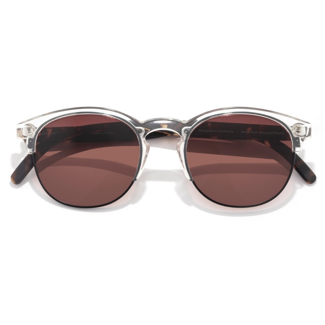 Sunski แว่นกันแดด Avila Sunglasses | Clear Tortoise Fade ( SUNAVCTE )