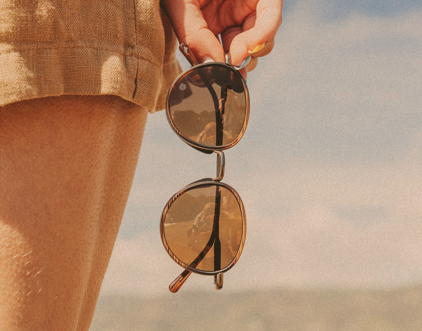 Sunski แว่นกันแดด Baia Sunglasses | Wire Tortoise Bronze ( SUNBAWTB ) - Image 14