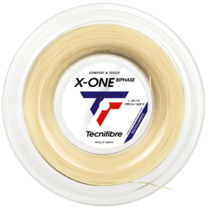 Tecnifibre เอ็นไม้เทนนิส X-One Biphase Tennis Strings Reel 200M | Natural ( 01RXO )