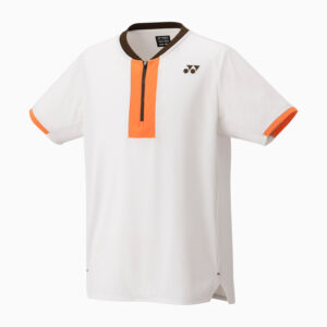 Yonex เสื้อเทนนิสผู้ชาย Men's Tournament Zip Tennis Crew | Cool White ( 10626WH )