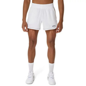 Asics กางเกงเทนนิสผู้ชาย Men's A.P.C. X 5 IN Short | Brilliant White ( 2041A319-100 )