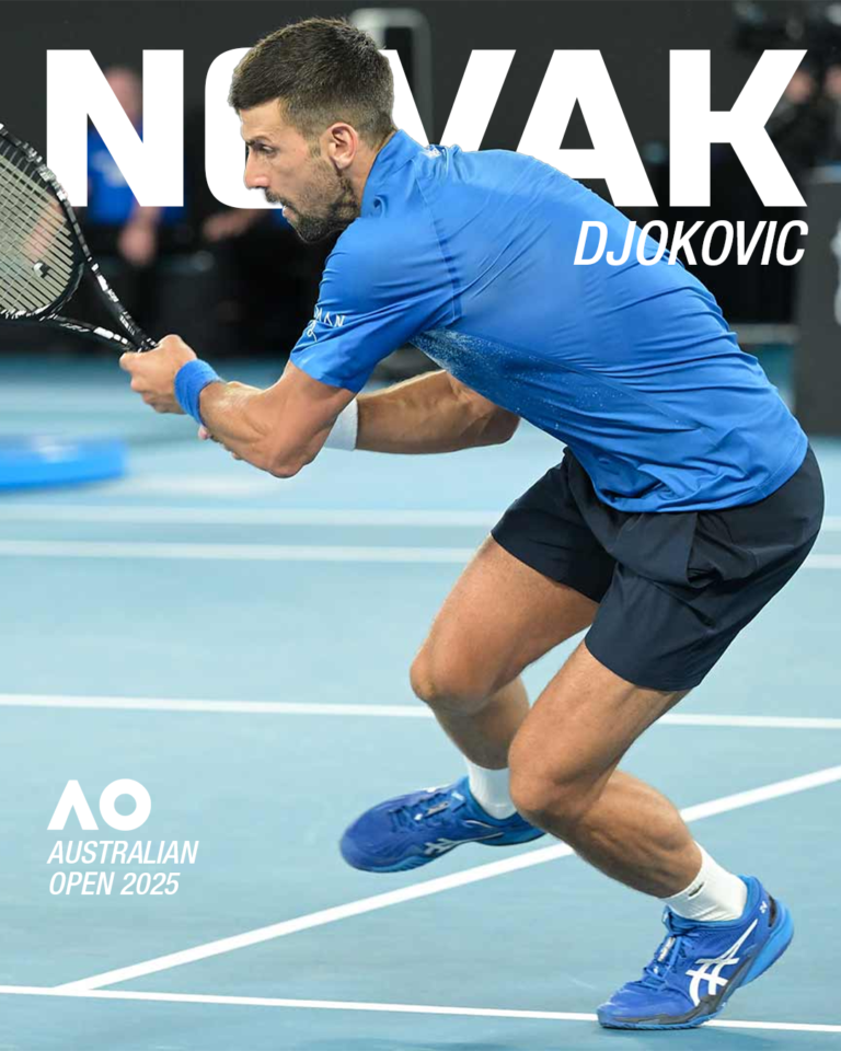Novak Djokovic in Australian Open 2025