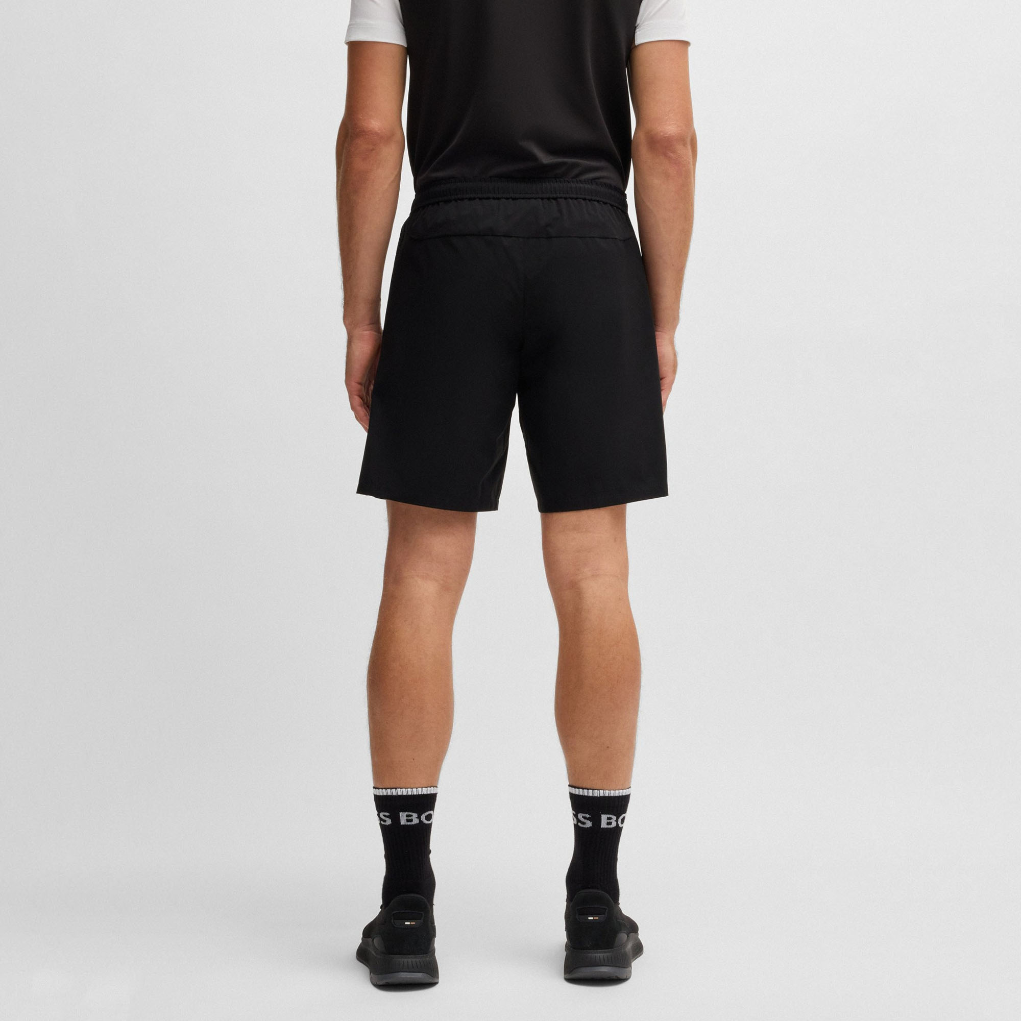 Boss กางเกงเทนนิสผู้ชาย Men's Active tennis shorts | Black ( 50534216-001 ) - Image 4