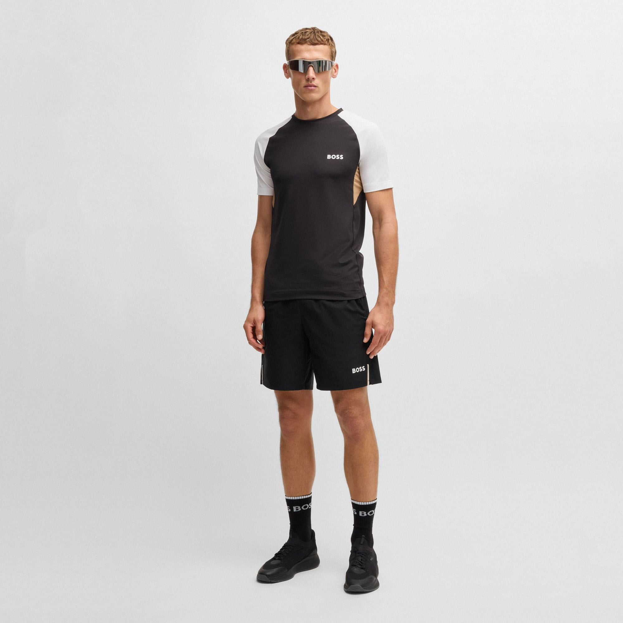 Boss กางเกงเทนนิสผู้ชาย Men's Active tennis shorts | Black ( 50534216-001 ) - Image 5