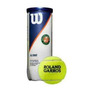 Wilson ลูกเทนนิส Roland Garros All Court Tennis Balls x 3 ( กระป๋องละ 3 ลูก ) / Yellow ( WRT126400 )